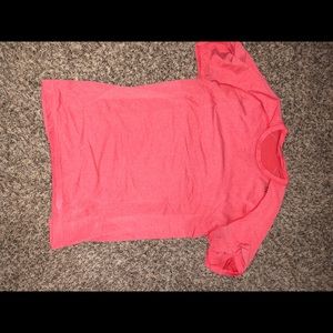Small Red Lulu Metal V Shortsleeved T-Shirt